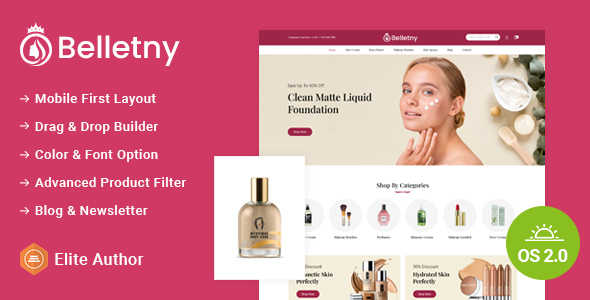 Belletny - Beauty & Cosmetics Store Shopify 2.0 Responsive Theme