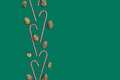 Christmas background for letter to Santa on green. Invitation. Space for wishes. View from above - PhotoDune Item for Sale