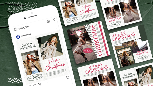 Merry Christmas Instagram Post alt