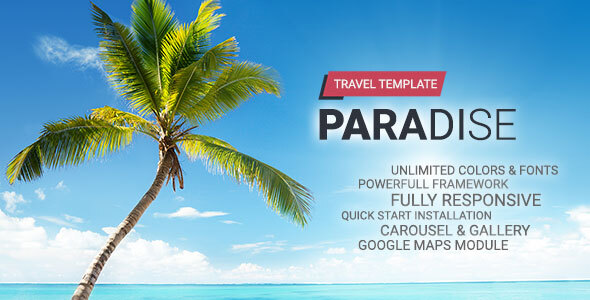 Hot Paradise - Travel Joomla Template