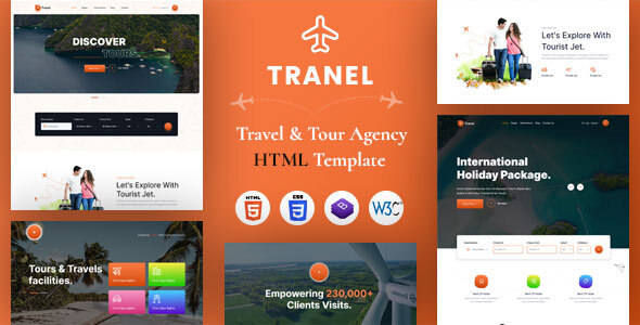 Tranel - Tour & Travel Agency HTML Template