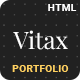 Vitax - Personal Portfolio/CV HTML Template - ThemeForest Item for Sale