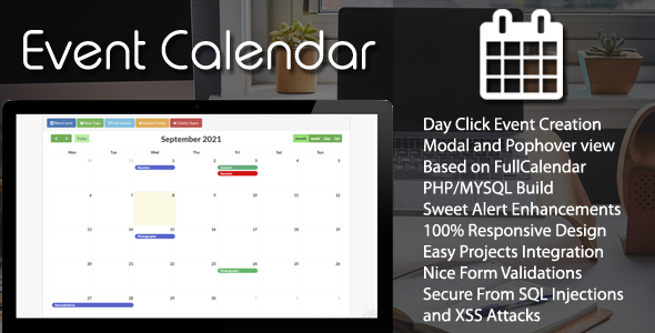 Event Calendar - PHP/MYSQL Plugin