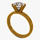 Diamond Gold Ring v 1 - 3DOcean Item for Sale