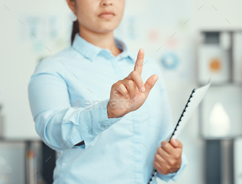 Woman finger press connection to user interface, ui system and login to network password, digital f