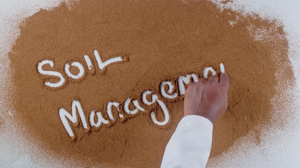 Hand Writes On Soil  Soil Management