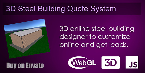 3D Steel Building Quote System