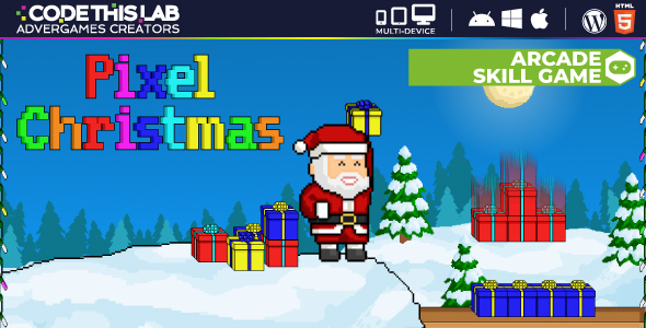 Pixel Christmas - HTML5 Arcade Game