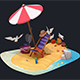3D Summer beach - 3DOcean Item for Sale