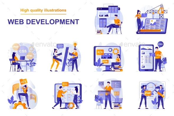 Web Development Illustrations