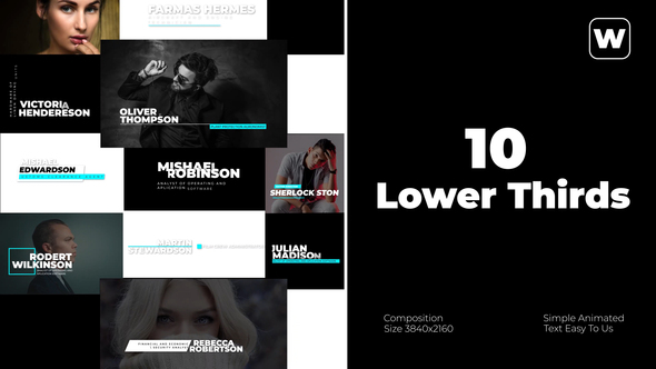 Minimal Lower Thirds | After Effects alt