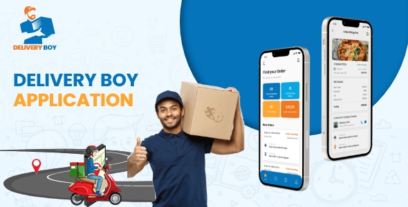 Delivery Boy App Template Flutter 3.13 Supported