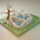 Low Poly Spring Scene Pond  3D Model - 3DOcean Item for Sale