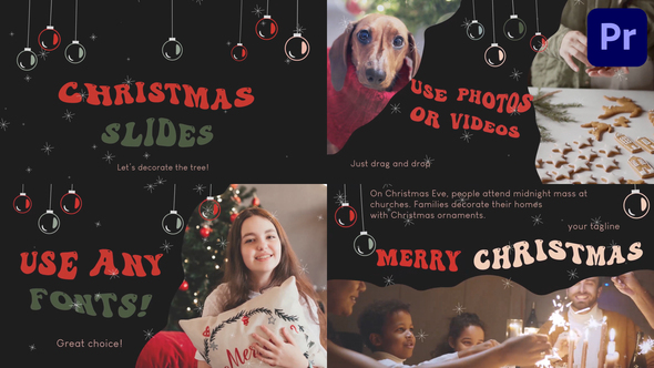 Christmas Greeting Scenes for Premiere Pro