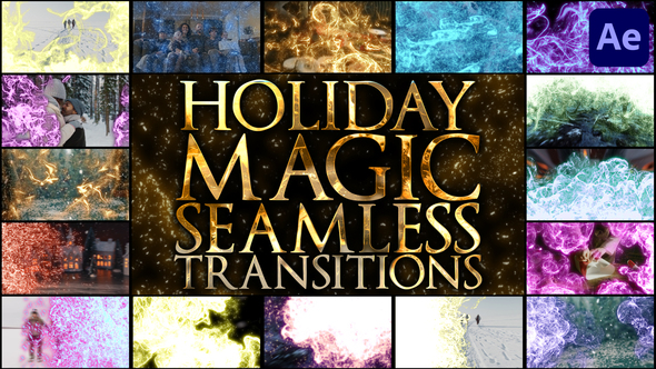 Holiday Magic Seamless Transitions for After Effects alt