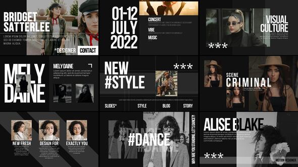 Typography Slides Pack | AE Template