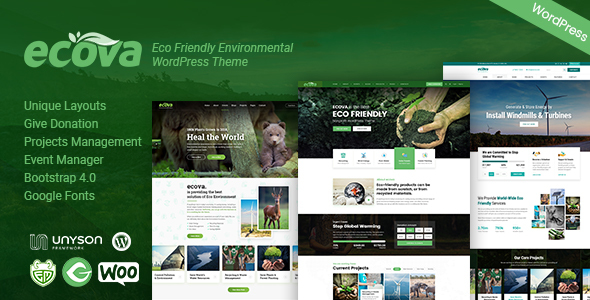 Ecova - Eco Environmental WordPress Theme