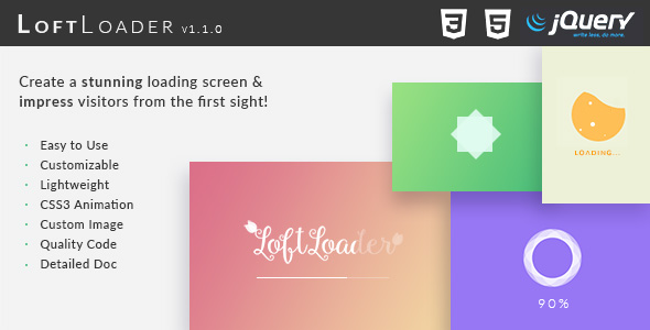 LoftLoader jQuery - Create a Stunning Loading Screen