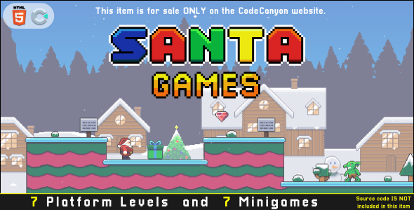 Santa Games - HTML5 Platform 2D Game (NO C3P)