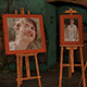 Photo Gallery in an Old Courtyard - VideoHive Item for Sale