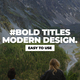 Bold Titles | After Effects - VideoHive Item for Sale