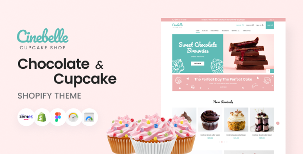 Cinebelle - Chocolate & Cupcake Shopify Theme