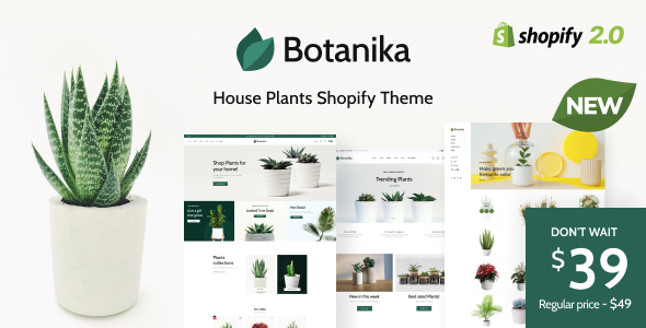 Botanika - House Plants and Gardening Shopify Theme