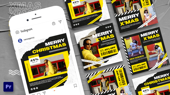 Christmas Sale Instagram Stories For Premiere Pro
