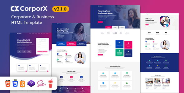 CorporX – Corporate and Business HTML Template