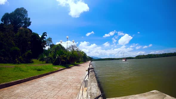 Time lapse of the river in Krabi (Thailand). (Time lapse - Angle 8)