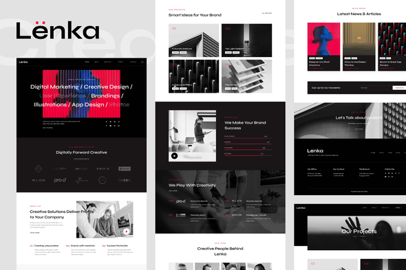 Lenka - Creative Digital Agency Elementor Template Kit