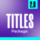 Minimal Flat Titles - VideoHive Item for Sale