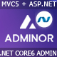 Adminor – MVC + ASP.Net Core Admin Dashboard Template - ThemeForest Item for Sale
