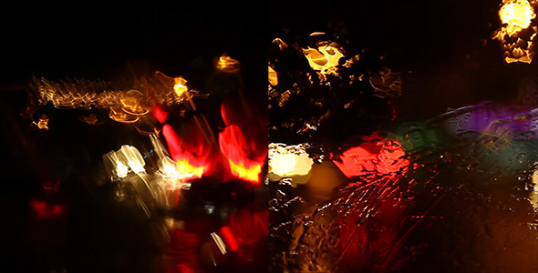 Rainy Night Traffic Bokeh Pack 1 (2-Packs) alt