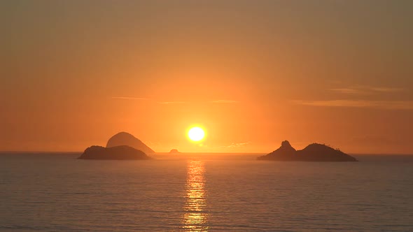 Sunrise Barra da Tijuca Ilhas Tijucas Rio de Janeiro Nascer do Sol