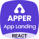 APPER - App Landing Page React Template - ThemeForest Item for Sale