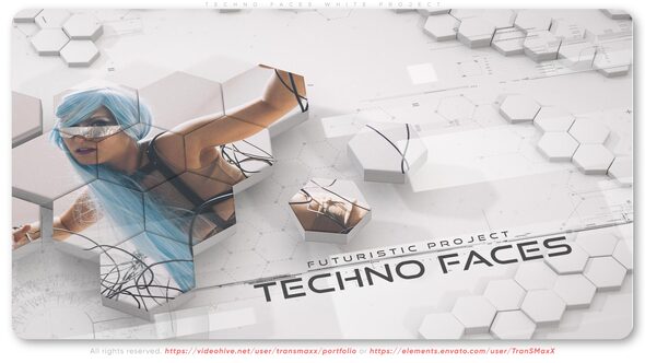 Techno Faces White Project