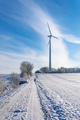 Wind Turbine in a Winter Landscape - PhotoDune Item for Sale