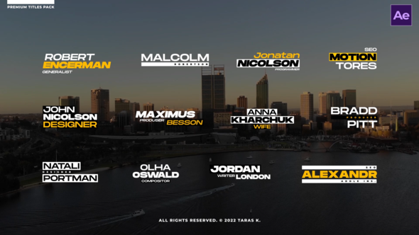 Minimal Lower Thirds \ AE