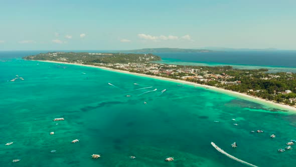 Boracay Island with White Sandy Beach, Philippines