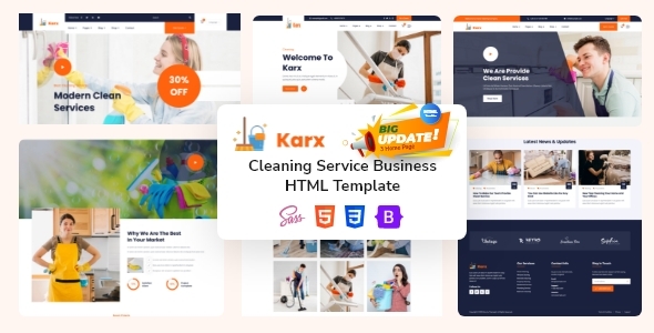 Cleaning Service Template | Cleaning Service Website | Cleaning Service - Karx