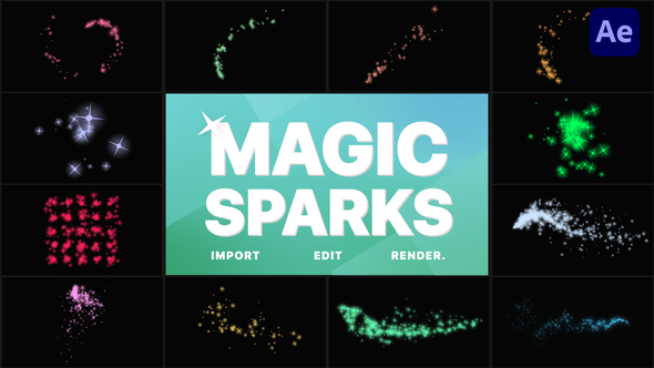 Christmas Magic Sparks | After Effects alt