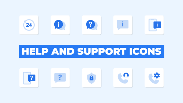 Help and Support Icons
