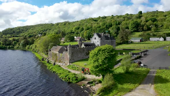 Aerial View of Parke's Castle in County Leitrim Ireland