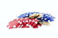 multicolor poker chips and euro coins - PhotoDune Item for Sale