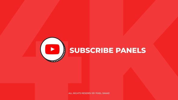 Youtube Subscribe Panels 4K