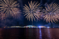 Fireworks in Abu Dhabi celebrating public islamic holiday Eid Al Adha - PhotoDune Item for Sale