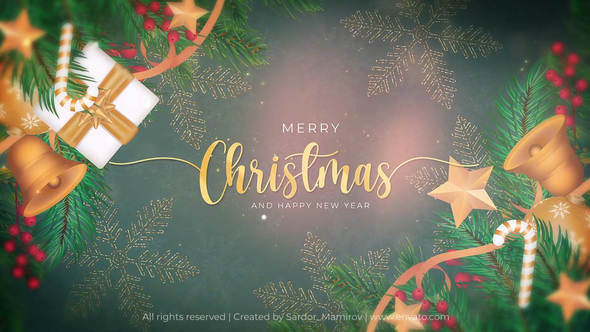 Happy Christmas Text Reveal || Happy New Year Text Reveal || Happy 2023 MOGRT