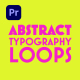 Abstract Typography Loops - VideoHive Item for Sale