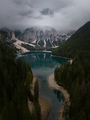 Lago Di Braies from the Sky - PhotoDune Item for Sale